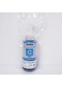 Mực màu Epson 673 Cyan (70ml, Dùng cho Epson L800/L1800/L805/L850)