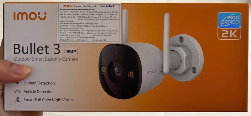 Camera Wifi ngoài trời Full Color iMOU IPC-S3EP-3M0WE (Bullet 3 3MP 2K )