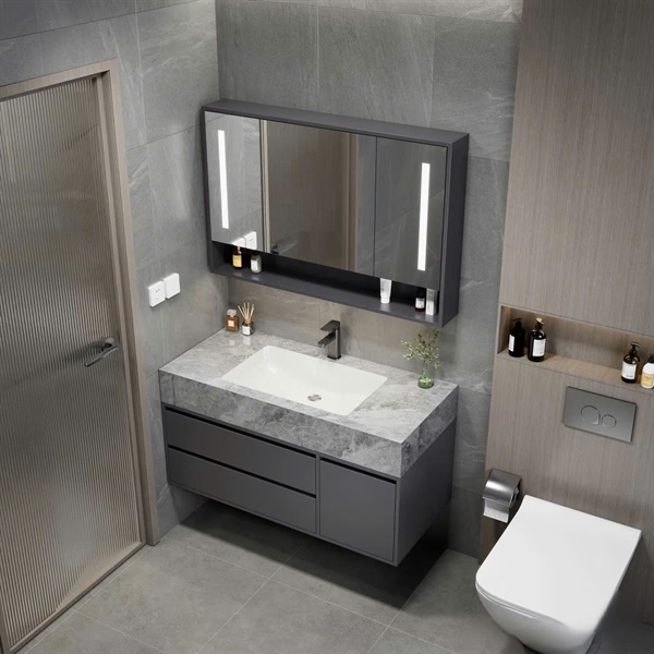 Cabinet tủ gương - tủ chậu PVC (1000x50x45)