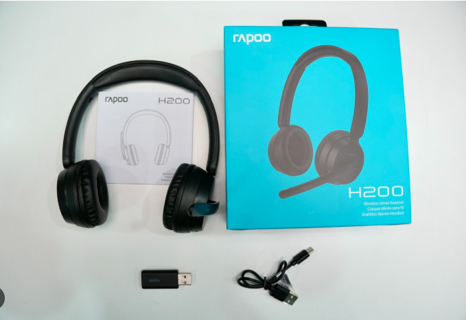 Tai nghe Bluetooth Rapoo H200 Black (micro chống ồn)