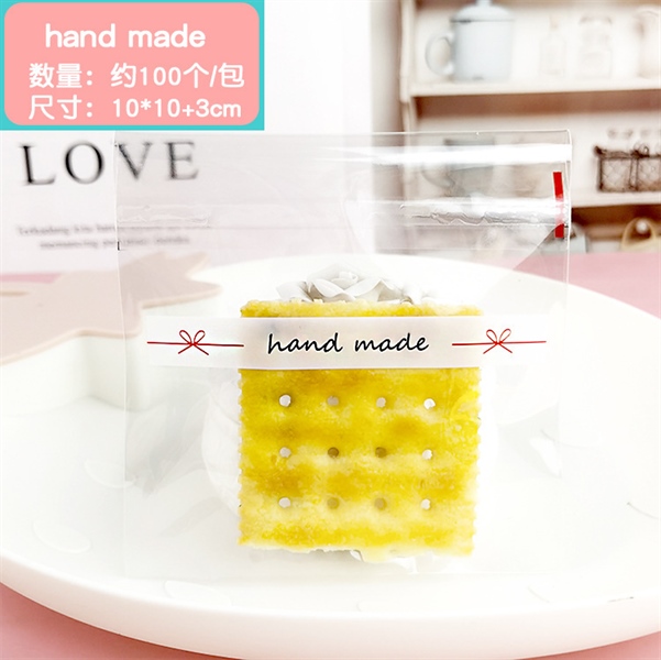 Túi dán mẫu handmade 10cm - set 100 túi