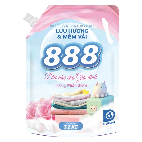 Nước giặt xả 888 hương hoa huyền bí túi 3,2kg