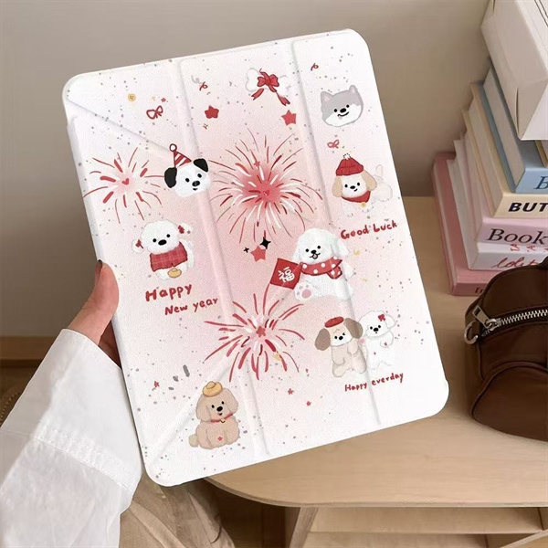 Case Ipad Cún Happy New Year - Air 6/7