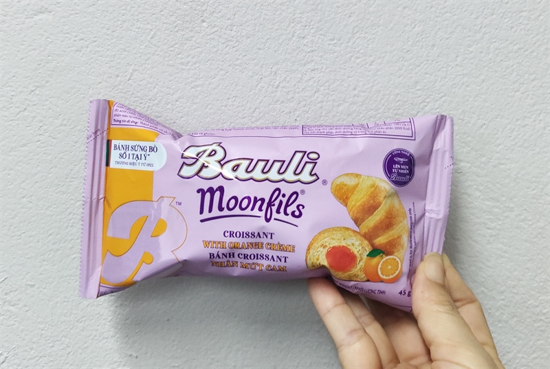 Bauli Moonfils bánh sừng bò nhân cam 45g - Chocolate Croissant
