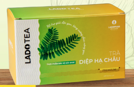 LADOTEA Trà Diệp Hạ Châu Premium (Hộp 20 túi lọc) - Lâm Đồng/Ladophar
