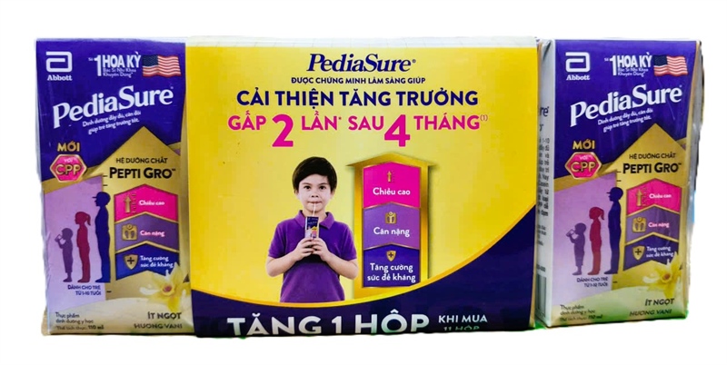 Sữa tiệt trùng Abbott Pediasure Hương vani 110ml