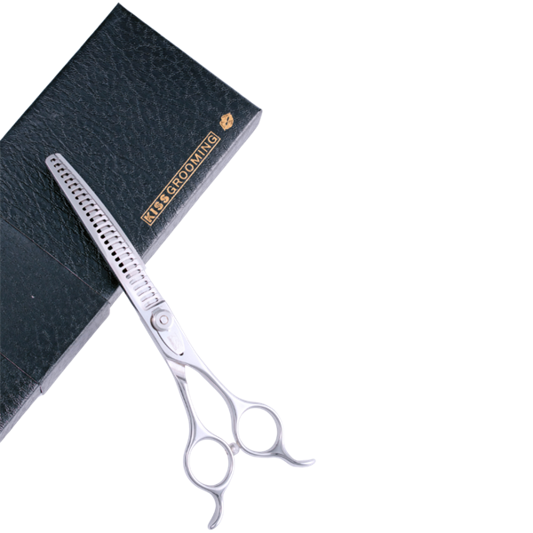 Kéo tỉa cong răng thưa 7" tay phải, Hiệu Kiss Grooming, Model: KS-34470C