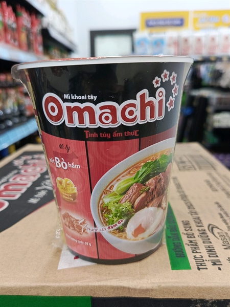 Mì dinh dưỡng khoai tây Omachi xốt Bò hầm 24ly x 69gr
