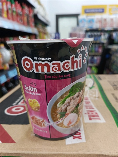 Mì dinh dưỡng khoai tây Omachi Sườn hầm ngũ quả 24ly x 70gr