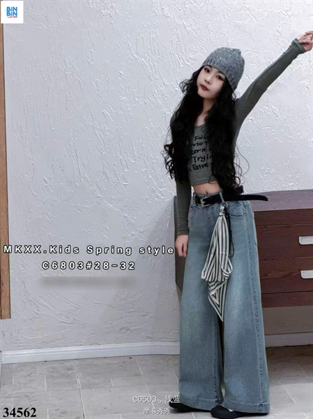 34562- Quần jeans dài tim min