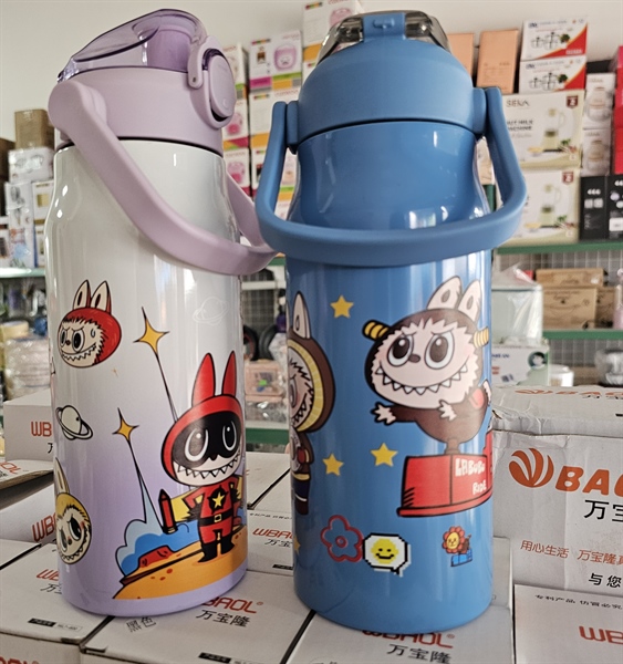 Bình giữ Nhiệt hoạt hình 1200ml có quai xách