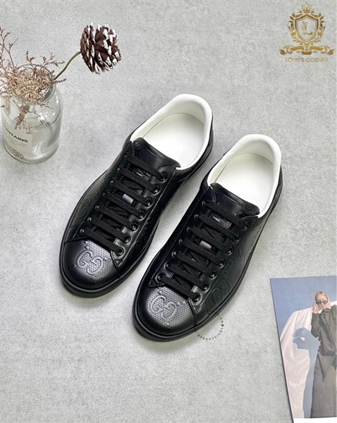 Sneaker Gucci ACE GG embossed black
