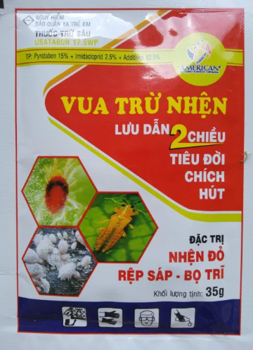 Vua Trừ Nhện (pha phun, chuyên trị : Nhện Đỏ - Rệp Sáp - Bọ Trí), hiệu quả với thời gian lâu - 35 gr