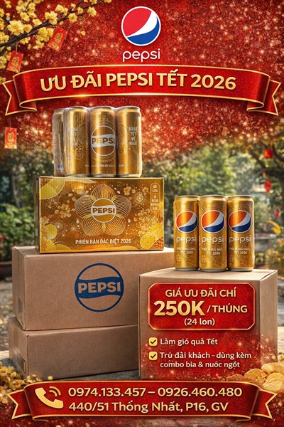 PEPSI Lon Vàng TẾT 2026