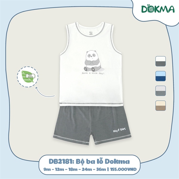 DB2181 - 12M/3Y Bộ ba lỗ Dokma