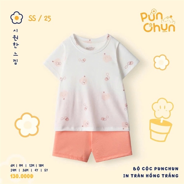 G25OP2 - 12M/3Y Bộ cộc Punchun in tràn