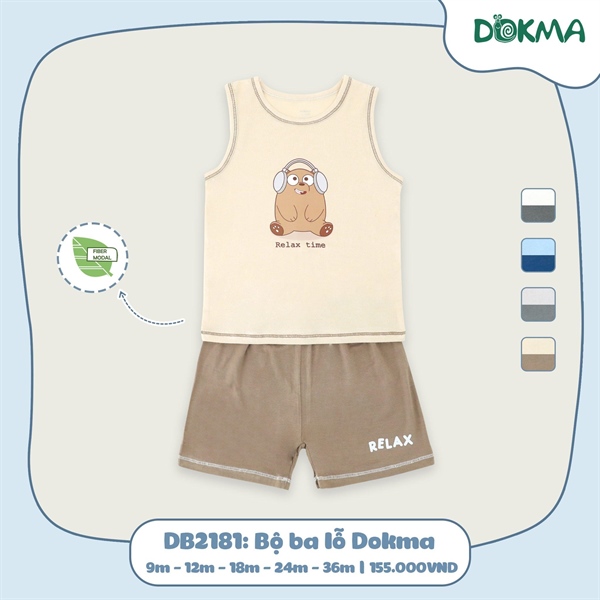 DB2181 - 12M/3Y Bộ ba lỗ Dokma