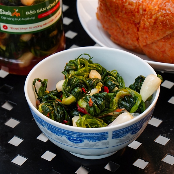 Kiệu cuốn lá muối chua ngọt 500g