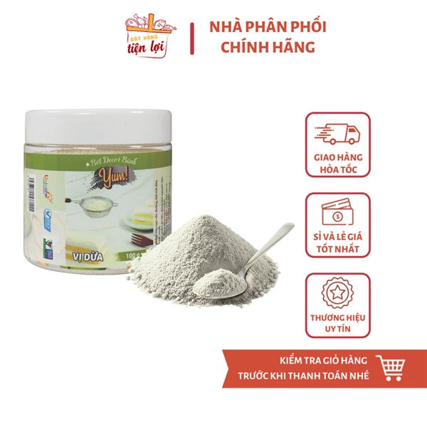 Bột Rắc Decor Bánh Yum Vị Dừa 100gr