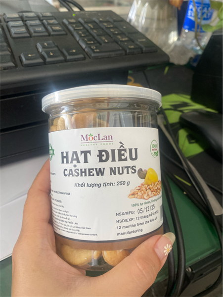 Hạt điều sữa Mộc Lan Chiến Lan 250gr