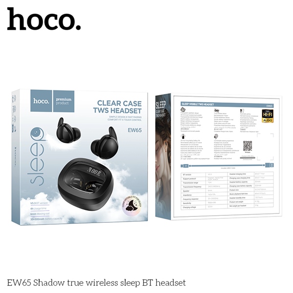 Tai nghe bluetooth mini,đeo ngủ HOCO HC-EW65