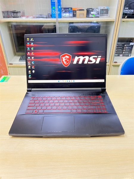 Laptop MSI Gaming GF63 Thin 11SC: Core i7-11800H / Ram 16G / Ssd 256G / Màn 15.6inch Full HD / Phím Led / Vga Gtx 1650 4G.