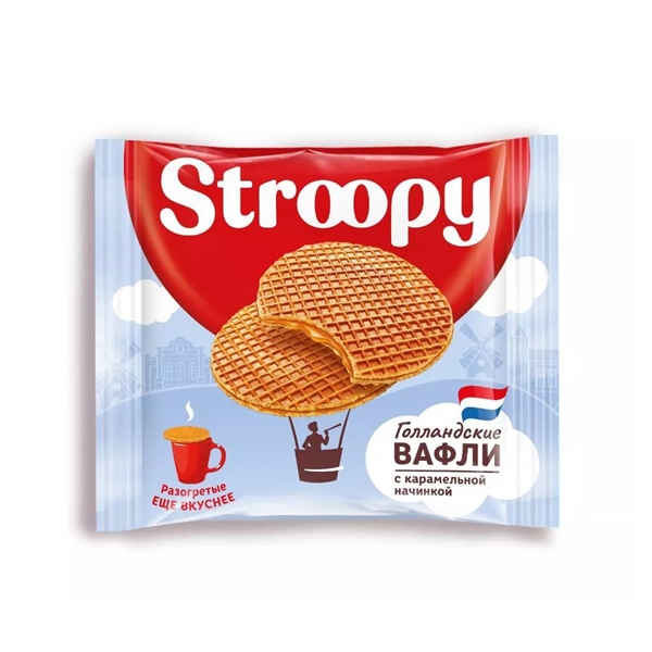 Stroopy Dutch Wafers with Caramel Filling 30g