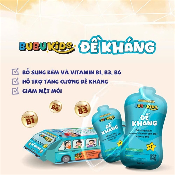BUBUKIDS ĐỀ KHÁNG (Hộp 20 gói x 10ml) - AbiphaVN/Đông Á