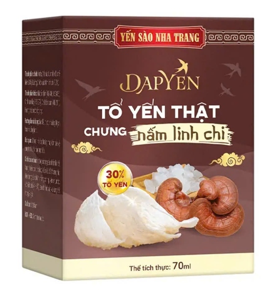 Tổ yến thật chưng nấm linh chi (Hộp 1 lọ 70ml) - Yến Sào Nha Trang/Đông Á