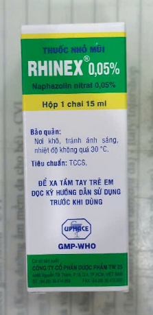 Thuốc nhỏ mũi Rhinex 0,05% 15ml (Naphazolin nitrat 0.05%) - TW25 2
