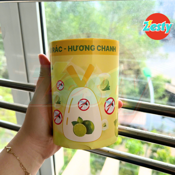 5 Cuộn Túi Rác Dây Rút Cuộn 50 Túi Hương Chanh – Tiện Lợi, Dày Dai, Dùng Mỗi Ngày
