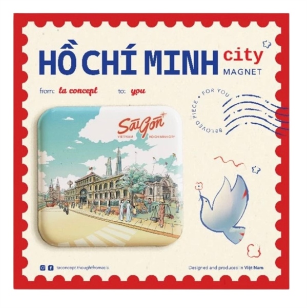 Vintage Saigon Magnet