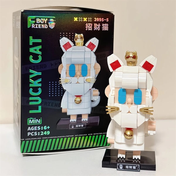 [ORDER] Bộ Xếp Hình Lắp Ráp Nhân Vật Lucky Cat (2095-5)