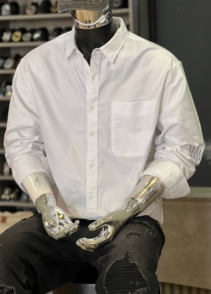 SM TD-QCCC - 8923 trắng thêu chỉ nổi