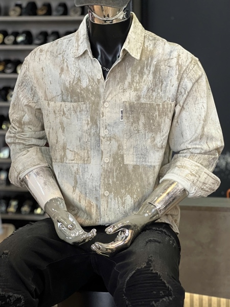 SM TD-QCCC From Loose-6220 2 túi Họa tiết Nâu