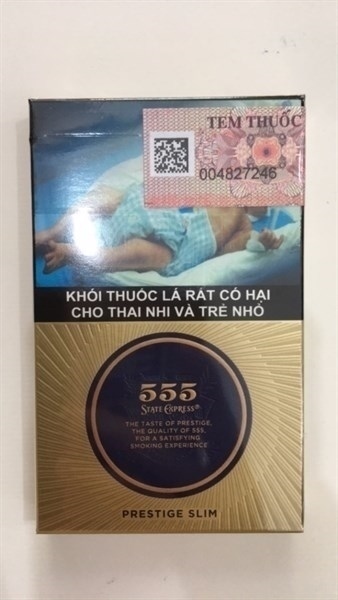 Thuốc lá 555 dẹp điếu nhỏ