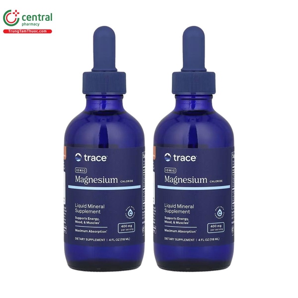 Dung dịch ionic Magnesium 400mg hỗ trợ bổ sung các ion vi lượng, giảm stress( 118ml)