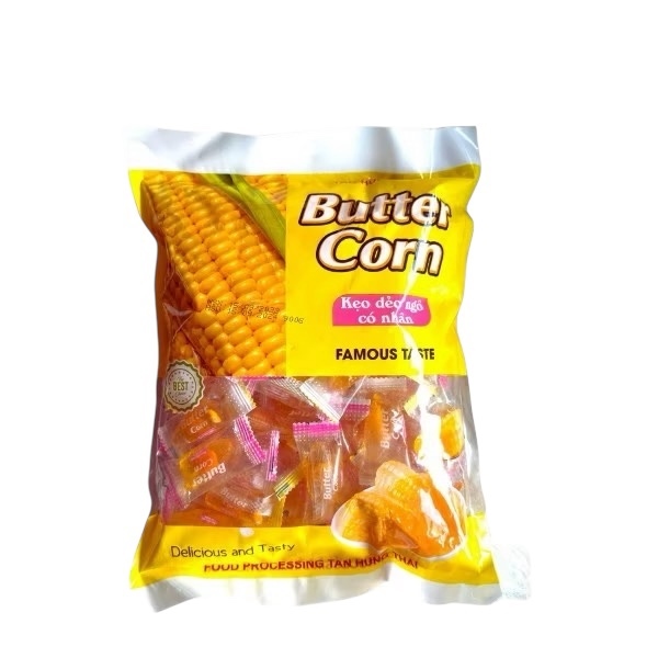 Kẹo Dẻo Bắp Ngô CÓ NHÂN Tân Hùng Thái bịch 900gr