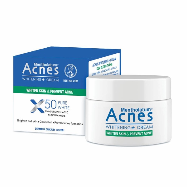 Kem dưỡng trắng (Acnes Whitening + Cream) 50g - Rohto/Phú Thái