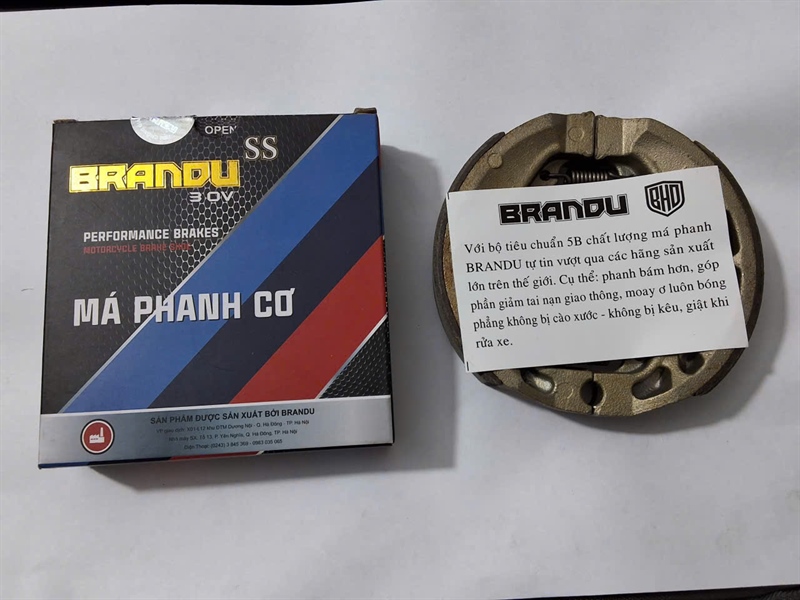 Má phanh cơ Dr/W (lò xo chéo) BRANDU