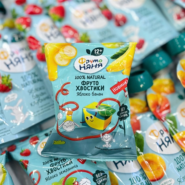 Hoa quả cuộn Fruto vị táo, chuối 12M+ 15g