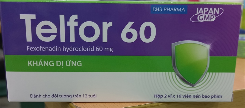 Telfor 60 điều trị dị ứng (H*2vỉ*10viên) - Hậu Giang 2