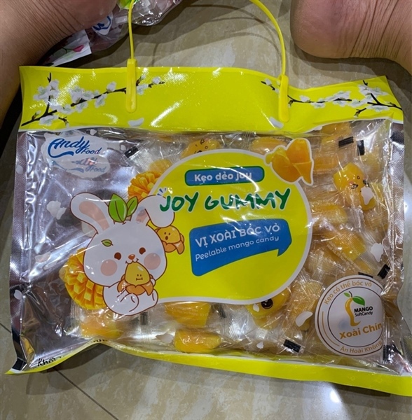 Andy Kẹo Xoài Chín bóc vỏ gói 400g * 20g