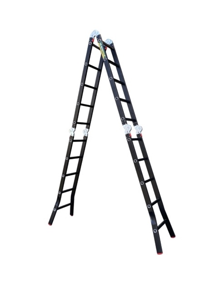 Thang nhôm gấp 4 đoạn sơn tĩnh điện BOODOOR 5 bậc (2m9) - GS29 - Siêu nhẹ , tải trọng 300kg, nhôm dày 1,6mm