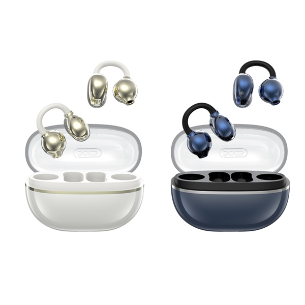 Airpod Trong Suốt XO G43 ANC Mạ Điện - Xanh