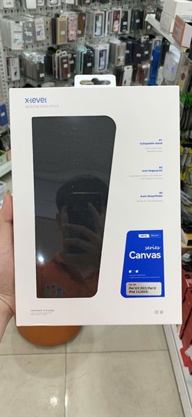 Bao da iPad Pro 10.9"(2022)/11"(2025)/ Gen 10/ A16 X-LEVEL vải/ DICASE các bon