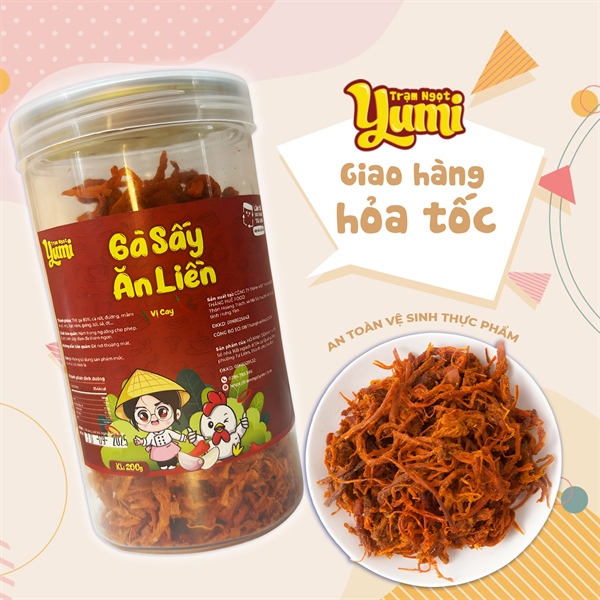 Gà sấy ăn liền