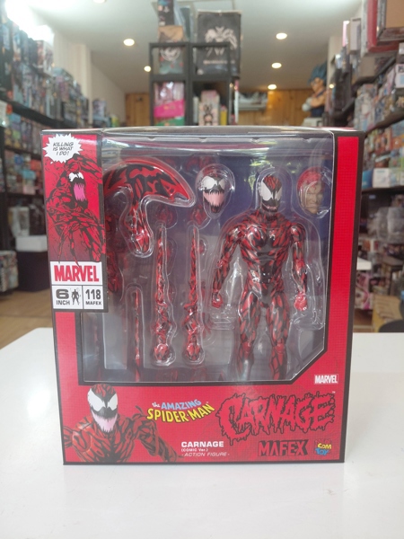 (2ND-TRẦY NHẸ Ở LƯNG) MAFEX NO. 118 CARNAGE (COMIC VER.)