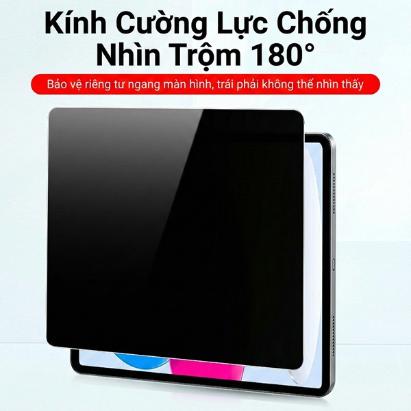 Phim Dán Màn Hình Chống Nhìn Trộm iPad 2018-2025 (Các dòng Air 4/5/6, Pro 11/12.9/13, Gen 9/10) - Dẻo Siêu Mỏng