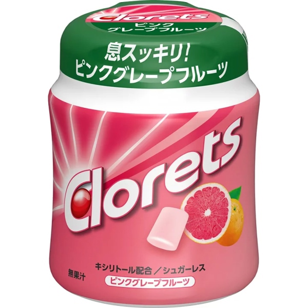 Kẹo Cao Su Singum Clorets vị Bưởi hồng 130g Nhật Bản